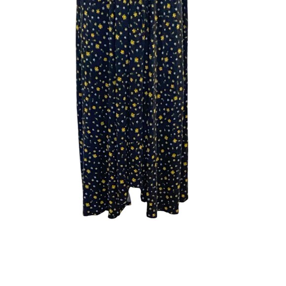 Asos Maternity Ditsy Floral Print Short Sleeve Maxi Dress Black Size 10 Bohemian - Picture 8 of 16